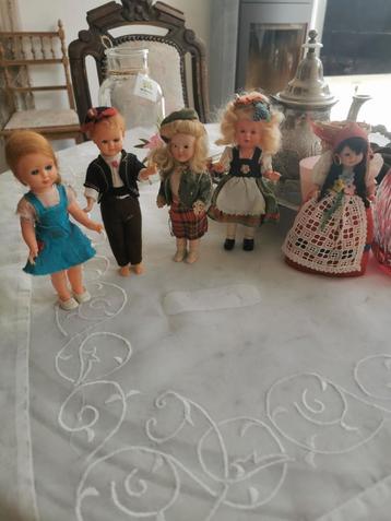 5 très belles poupées anciennes, Collections, Enlèvement ou Envoi, Comme neuf