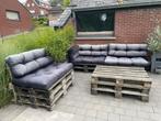 Tuinset pallets en kussens, Tuin en Terras, Ophalen, Gebruikt, Tuinset