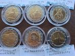 Specimen €2 munten uit 6 landen, Postzegels en Munten, Munten | Europa | Euromunten, Ophalen of Verzenden, 2 euro, Losse munt