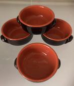 4 vuurvaste kommetjes, Huis en Inrichting, Keuken | Potten en Pannen, Ophalen, Zo goed als nieuw
