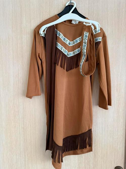 Indianenkleedje Maat 5-7 jaar, Kinderen en Baby's, Carnavalskleding en Verkleedspullen, Zo goed als nieuw, Meisje, 110 t/m 116