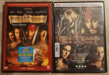 Pirates of the caribbean  1 en 2 dvd