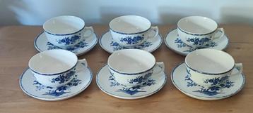 Boch grand bouquet 6 kopjes en schotels  beschikbaar voor biedingen