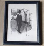 2 oude prenten van  Opsomer(1878-1967) 1 gedateerd 1902, Ophalen of Verzenden