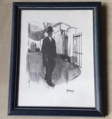 2 oude prenten van  Opsomer(1878-1967) 1 gedateerd 1902  beschikbaar voor biedingen