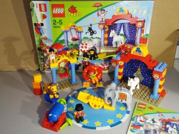 Lego Duplo 5593 - Le cirque - 2008, Enlèvement ou Envoi, Comme neuf, Ensemble complet, Duplo