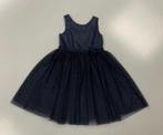 Marineblauw feestkleed maat 128, Meisje, Gebruikt, Jurk of Rok, Ophalen