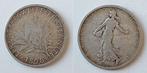 France, 1 franc Semeuse, Argent 1898, Enlèvement ou Envoi, Monnaie en vrac, Argent, France