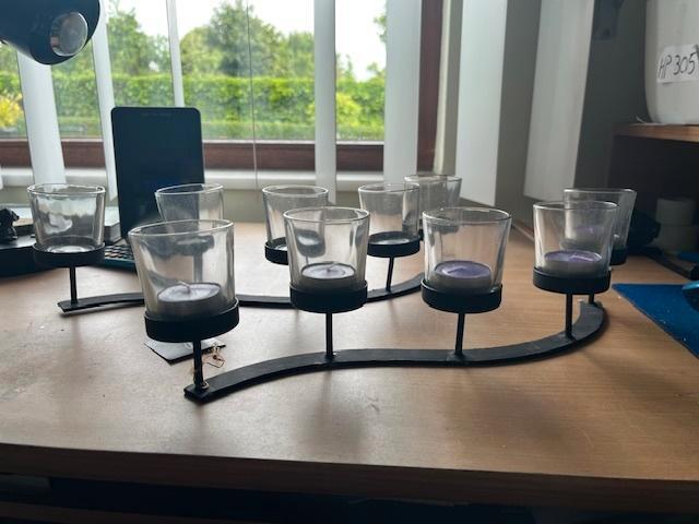 Theelichtjeshouders, Huis en Inrichting, Woonaccessoires | Kandelaars en Kaarsen, Zo goed als nieuw, Ophalen