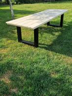 Tuintafel Wood/Metal NIEUW, Tuin en Terras, Ophalen, Nieuw