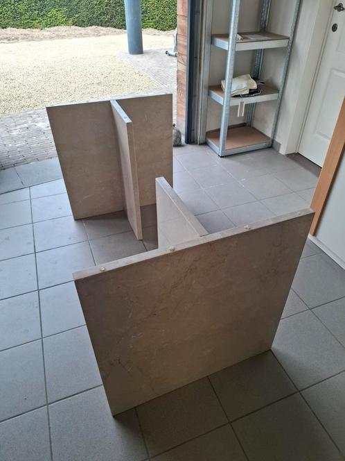 Marmeren tafelpoten - T vorm - 2 stuks, Huis en Inrichting, Tafels | Eettafels, Nieuw, Ophalen