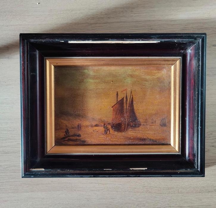 Voiliers et marchands, XIXe siècle, Antiquités & Art, Art | Peinture | Classique, Enlèvement