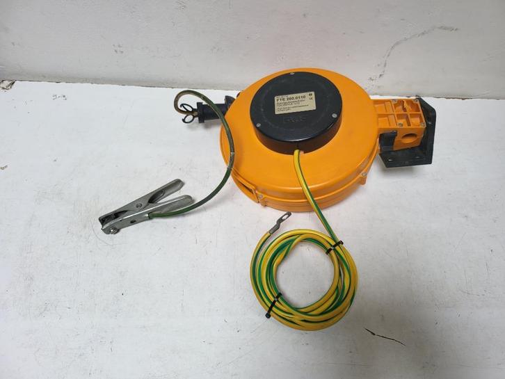 Kabelhaspel Verlengsnoerhaspel 10m/10mm² FTE 260.0110.H07VK, Doe-het-zelf en Bouw, Elektriciteit en Kabels, Zo goed als nieuw