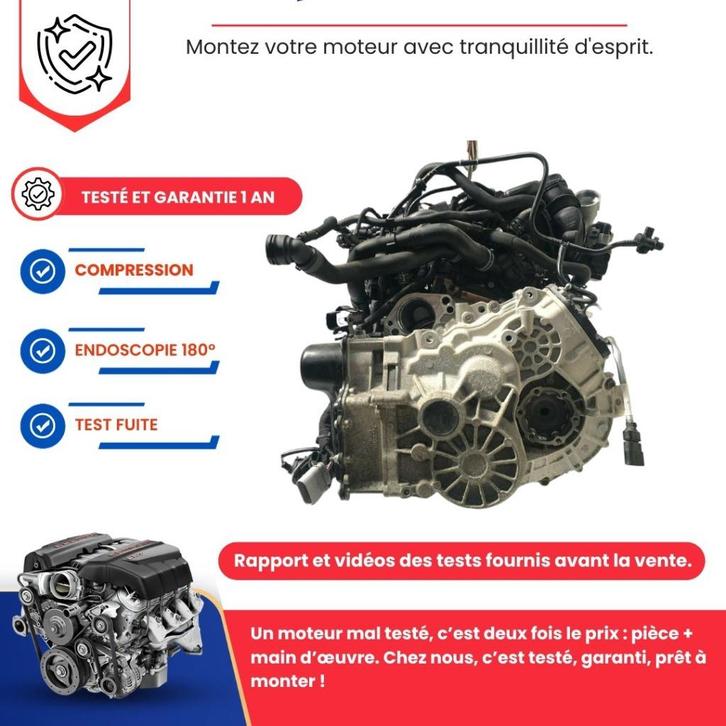 Moteur neuf d'usine complet audi a3 q3, Autos : Pièces & Accessoires, Moteurs & Accessoires, Audi, Seat, Skoda, Neuf, Enlèvement ou Envoi
