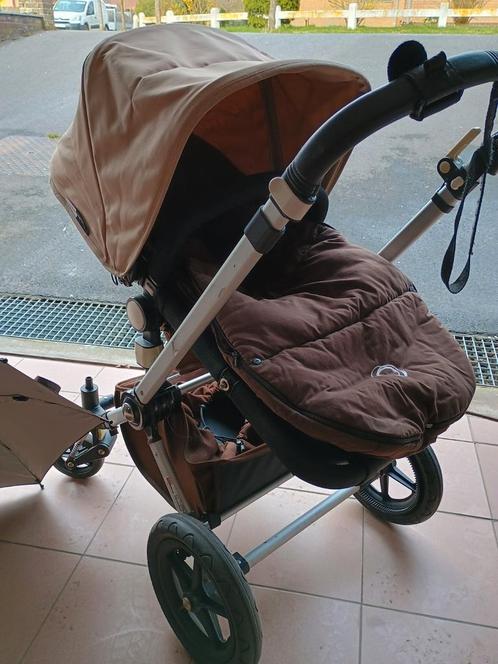 Set poussette Bugaboo Cameleon beige/marron, Enfants & Bébés, Poussettes & Combinaisons, Utilisé, Poussette combi, Bugaboo, Avec nacelle