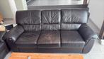 Canapé 3 places en cuir brun, Maison & Meubles, Enlèvement, Utilisé, Cuir