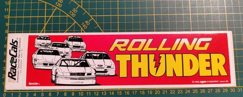 Sticker NASCAR Rolling Thunder 1990, Collections, Autocollants, Enlèvement ou Envoi