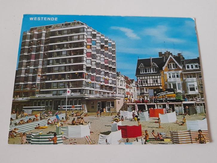 Postkaart Westende dijk - 1976, Verzamelen, Postkaarten | België, Gelopen, West-Vlaanderen, 1960 tot 1980, Ophalen of Verzenden