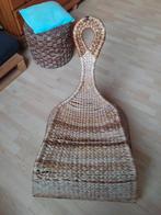 Pouf en rotin GRATUIT, Enlèvement, Utilisé, Beige, Pouf