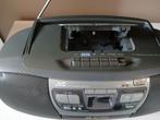 Draagbare radio  cd cassette speler, Ophalen of Verzenden, Gebruikt, Radio, Met cd-speler