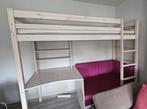 Hoogteslaper met bureau en zitgedeelte, Huis en Inrichting, Slaapkamer | Stapelbedden en Hoogslapers, Ophalen, 100 cm, Hoogslaper