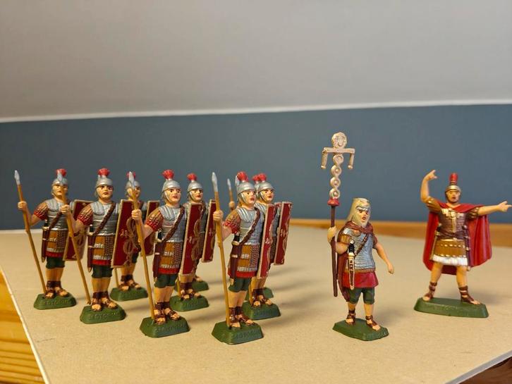 12 soldats, café Storme, 54 mm, légionnaires romains, Hobby & Loisirs créatifs, Modélisme | Figurines & Dioramas, Comme neuf, Personnage ou Figurines