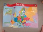Kaart van Europa, België en de wereldkaart, Boeken, Atlassen en Landkaarten, 2000 tot heden, Zo goed als nieuw, Landkaart, Ophalen