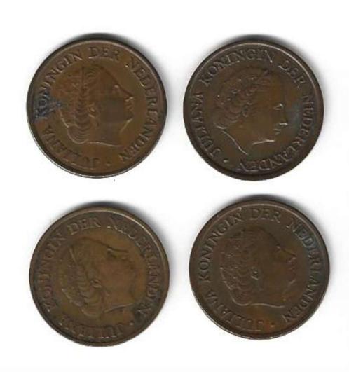 Munt Nederland 4 x 5 Cents (Stuiver)(Juliana) Fr, Timbres & Monnaies, Monnaies | Pays-Bas, Monnaie en vrac, 5 centimes, Reine Juliana