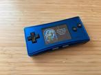 Gameboy Micro Blauw, Games en Spelcomputers, Verzenden, Gebruikt, Game Boy Micro, Met beschermhoes of tas