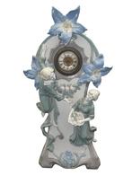 Art Nouveau porseleinen klok met vrouwenfiguren, Ophalen of Verzenden