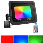 RGB LED-Buiten verlichting met afstand bediening 10 Watt, Tuin en Terras, Ophalen of Verzenden, Nieuw, Aluminium, Led