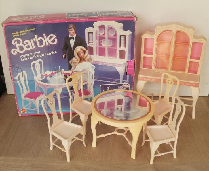 Barbie Fashion Dining Room 9478 Dream F, 1984 + instructies, Kinderen en Baby's, Speelgoed | Poppen, Gebruikt, Barbie, Verzenden