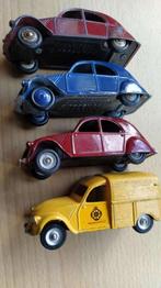 CITROEN 2CV, DINKY TOYS FRANCE, 4 stuks, Ophalen of Verzenden, Gebruikt, Auto, Dinky Toys