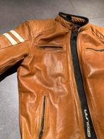 Motorjas Cognac Leder XL, bijna niet gebruikt, Motoren, Kleding | Motorkleding, Ophalen, Heren, Jas | leer, Seguaa