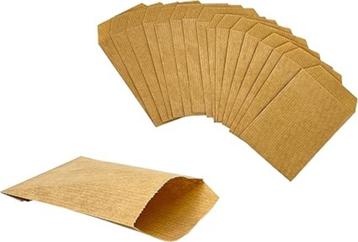 100 stuks bruine papieren zakken | klein | Nieuw