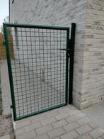Groen tuinpoortje 125 cm hoog incl slot met sleutels, Ophalen, Gebruikt, 100 tot 150 cm
