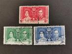 Ceylon 1937 - kroning van Koning George VI, Ophalen of Verzenden, Gestempeld, Zuid-Azië