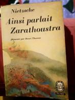 Nietsche ainsi parlait Zaratoustra, Livres, Philosophie, Comme neuf, Enlèvement, Général, Nietche