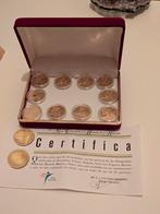 10 verzamelmunten van de Olympische Spelen met 22kt goud, Postzegels en Munten, Ophalen of Verzenden, Munten