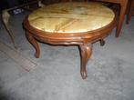 LOUIS XV SALONTAFEL MET MARMEREN BLAD, Ophalen