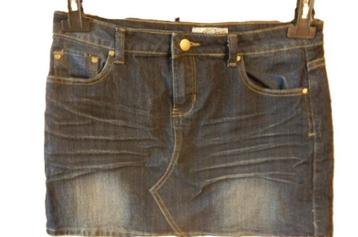 (33)- jupe jeans femme t.38 bleue - mystic - beschikbaar voor biedingen