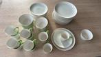 mooi wit/groen servies 48 delig servies, Huis en Inrichting, Ophalen, Bord(en)