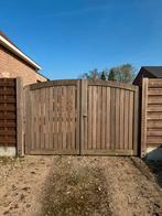 Hard houten poort, Tuin en Terras, Ophalen, Zo goed als nieuw