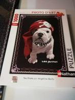 Puzzle Bulldog - Téo Jasmin - Nathan, Comme neuf, 500 à 1500 pièces, Puzzle, Enlèvement ou Envoi