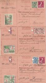3 ontvangstkaarten gelopen, Verzamelen, Postkaarten | Themakaarten, Ophalen of Verzenden, 1940 tot 1960, Gelopen, Overige thema's