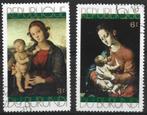 Burundi 1971 2x Madonna met kind 3 & 6 F, Postzegels en Munten, Postzegels | Afrika, Ophalen of Verzenden, Overige landen, Gestempeld