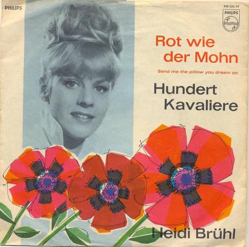 Heidi Brühl – Rot wie der Mohn - Single, Cd's en Dvd's, Vinyl Singles, Gebruikt, Single, Pop, 7 inch, Ophalen of Verzenden