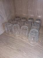 kristal thumblers 12 stuks, Ophalen of Verzenden, Gebruikt, Kristal, Glas of Glazen