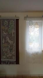 2 grote kant-en-klare gordijnen 176 x 60 cm, Blauw, Prêt à poser, Zo goed als nieuw, 150 tot 200 cm