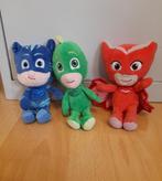 3 knuffels pj masks (pyjamahelden) - 22 cm, Kinderen en Baby's, Ophalen of Verzenden, Zo goed als nieuw, Overige typen